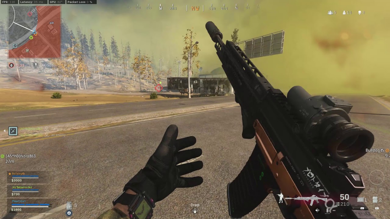 Warzone Win!!! Grau Purple Tracer Pack