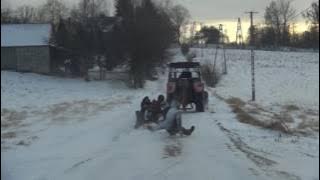 Kulig 2017-Zimowe szaleństwo- Ostra jazda- Małopolska- Gopro hero- Zetor 5340