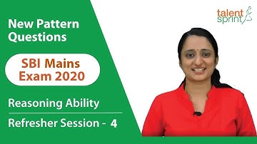 Reasoning Ability | Refresher 4 | SBI Clerk Mains Exam 2020 | TalentSprint Aptitude Prep