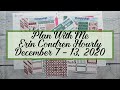 Plan With Me | Erin Condren Hourly Neutral | December 7 - 13, 2020 | PlannerKate Kit MK-269