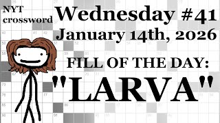 Wednesday, 1/14/26 -- NYT Crossword with Sam