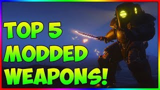 Fallout 4 - TOP 5 Strangest Modded Weapons! (PS4, XBOX, PC)