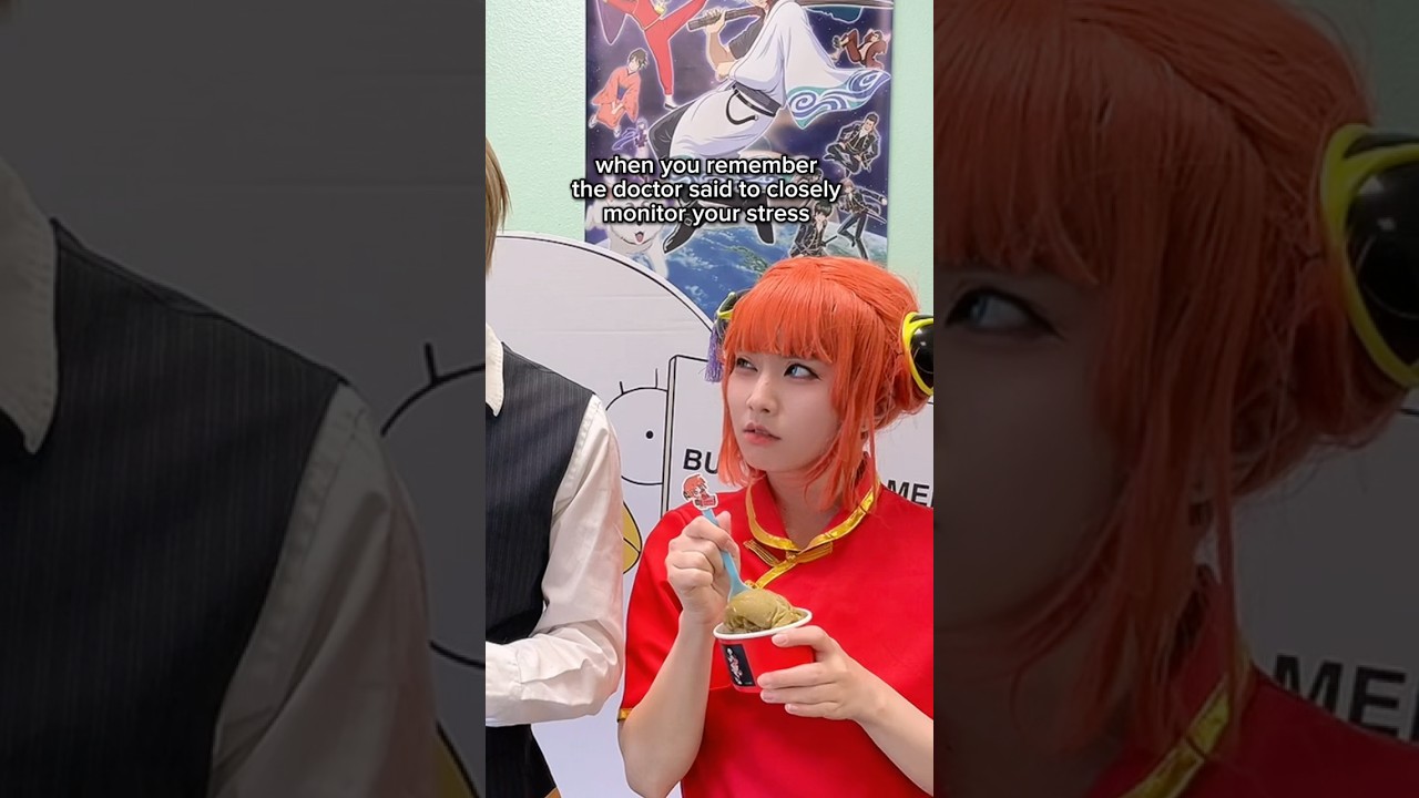 Kagura monitoring her stress [Gintama Cosplay] #gintama #anime #cosplay