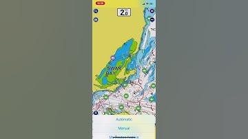 Setting a route on Navionics