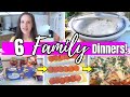 SIX DELICIOUS FAMILY DINNER IDEAS! | What To Make For Dinner