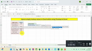 Ignore empty lookup values in Excel while using VLOOKUP