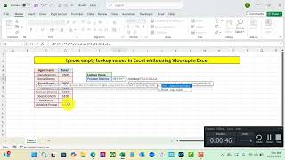 Ignore empty lookup values in Excel while using VLOOKUP