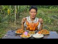 Peaceful Farm Life: Alone Harvesting Bamboo Shoots &amp; Grilling Juicy Chicken