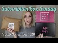 Subscription Box Sunday | Vol. 5 November 2020