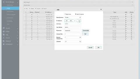 EVS Add Dahua IP Camera