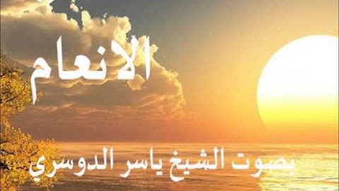 سورة الانعام بصوت الشيخ / ياسر الدوسري 6