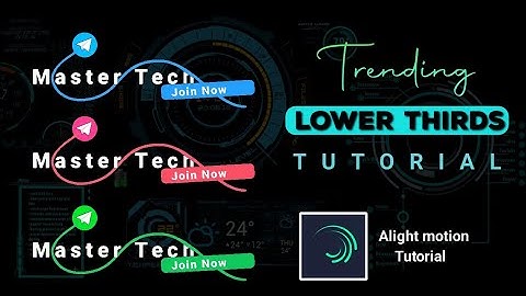 trending lower third 🔥|(simple) Alight motion tutorial 😲|Master Tech ❣️