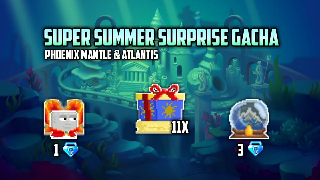 NEPTUNE Comes HOME?! 10 Super Summer Surprise Gacha 2024 - Growtopia