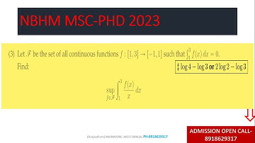 NBHM MSC PHD 2023 || Q3 || REAL ANALYSIS