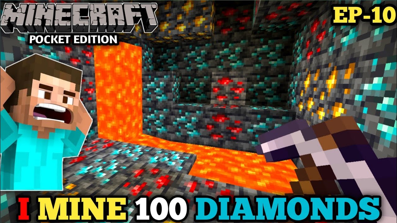 I MINE 100 DIAMONDS IN MY SURVIVAL SERIES 🤩|MINECRAFT SURVIVEL SERIES ...