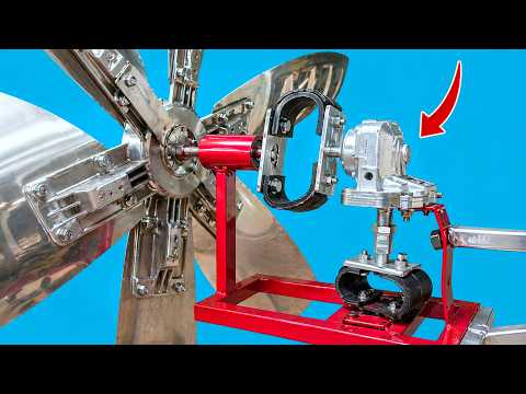 This farmer is truly a genius - Transforming old engine into powerful generator