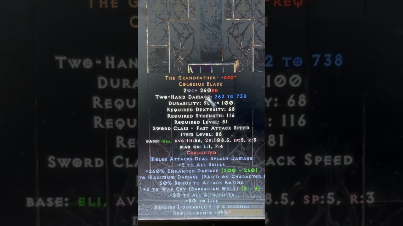 Project Diablo 2 Grandfather slam ..also boxed for 4 sockets