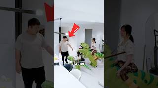 The Girls Surprise For Her Father