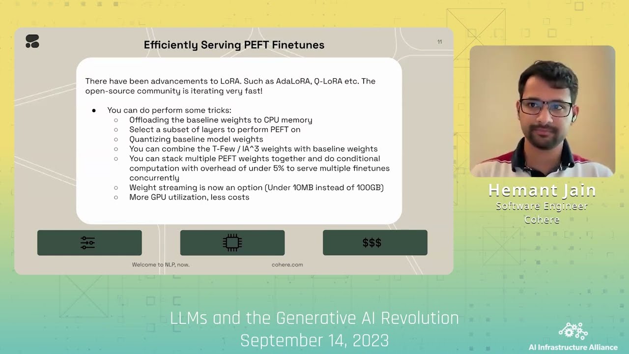 Hemant Jain – Cohere – Efficiently serving fine-tuned LLMs