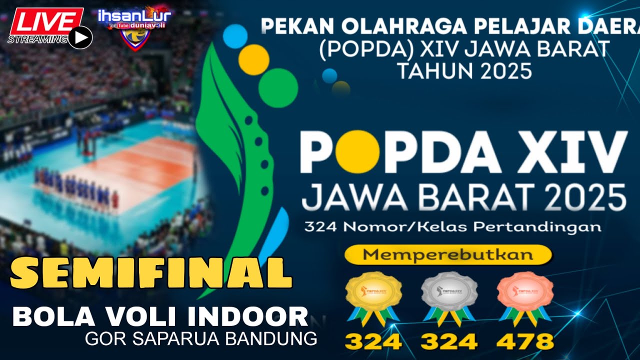 KAB BANDUNG VS KB MAJALENGKA SEMI-FINAL POPDA JABAR VOLI PUTRI 2025