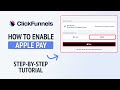 How to Add Apple Pay in Clickfunnels - Clickfunnels Tutorial