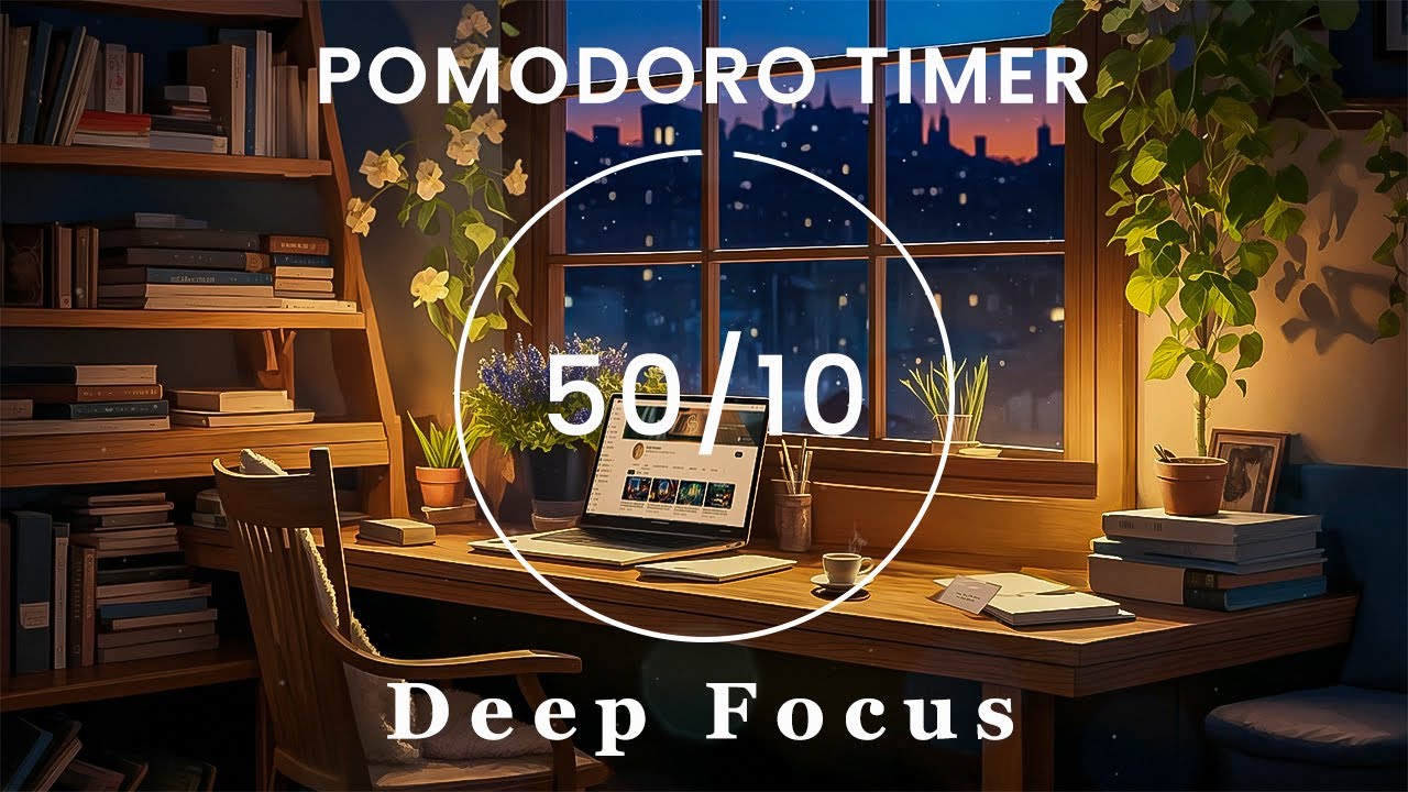 4-Hour Study With Me🎶Cozy Room with Lofi Music for Relaxing, Studying ...