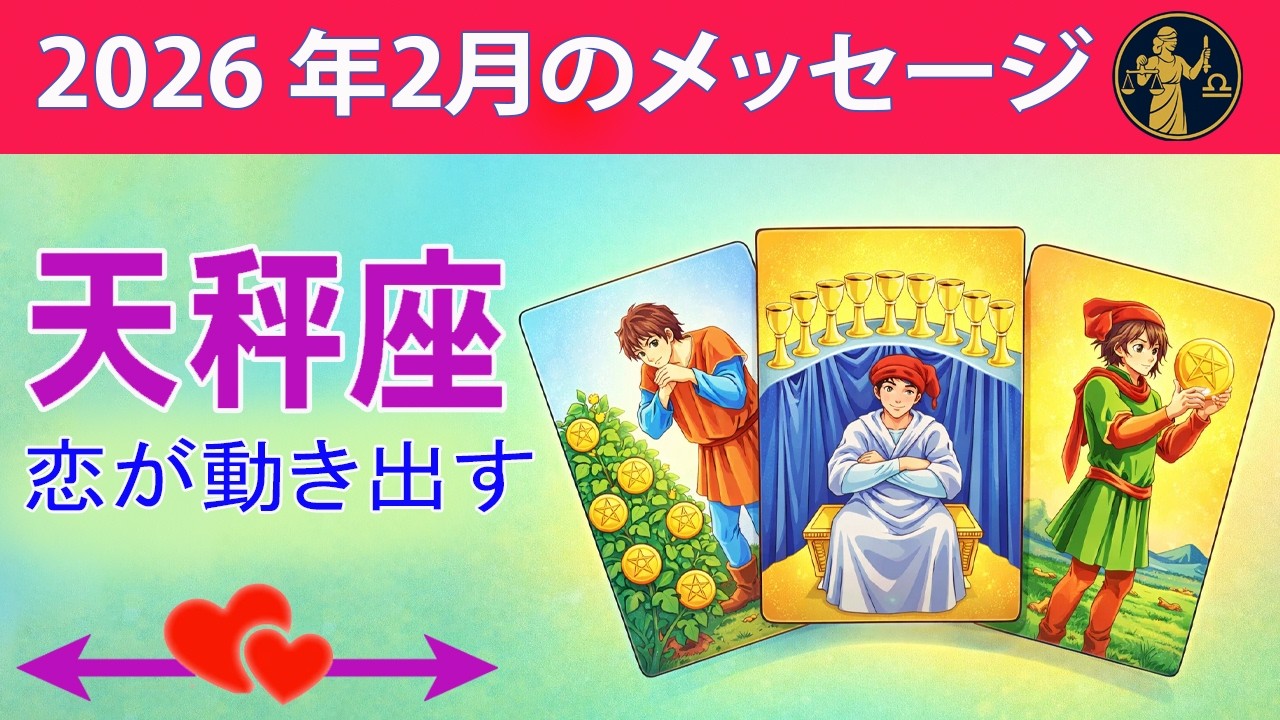 天秤座 ☀️はっきりしたサイン 恋が動き出す ☀️ #恋愛タロット
