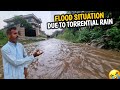 Flood situation due to torrential rain  heavy rain in dadyal azad kashmir  salaab a giya