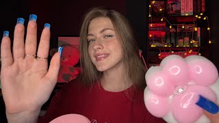 Fast and Aggressive ASMR •☆• Very Random whispers, mouth sounds, tapping, hand movements