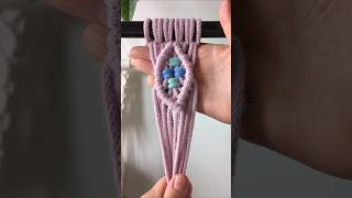 Easy 3-Color Macrame Diamond Pattern Tutorial | DIY Macrame for Beginners #diycrafts #tutorial