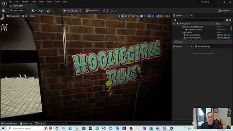How to add your own images to scenes in Unreal 5 using Decals (graffiti example)