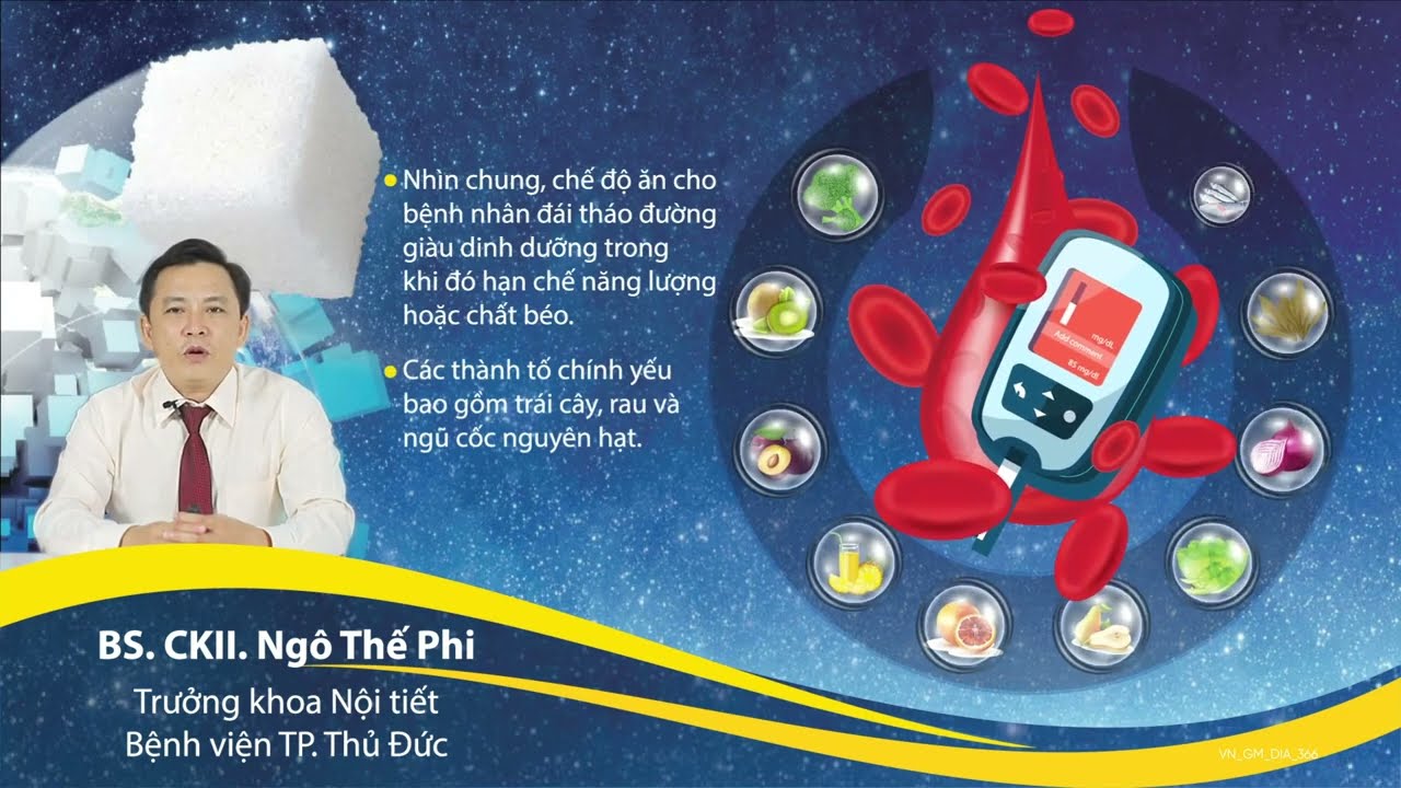 Chế độ ăn cho người đái tháo đường - BS CKII Ngô Thế Phi