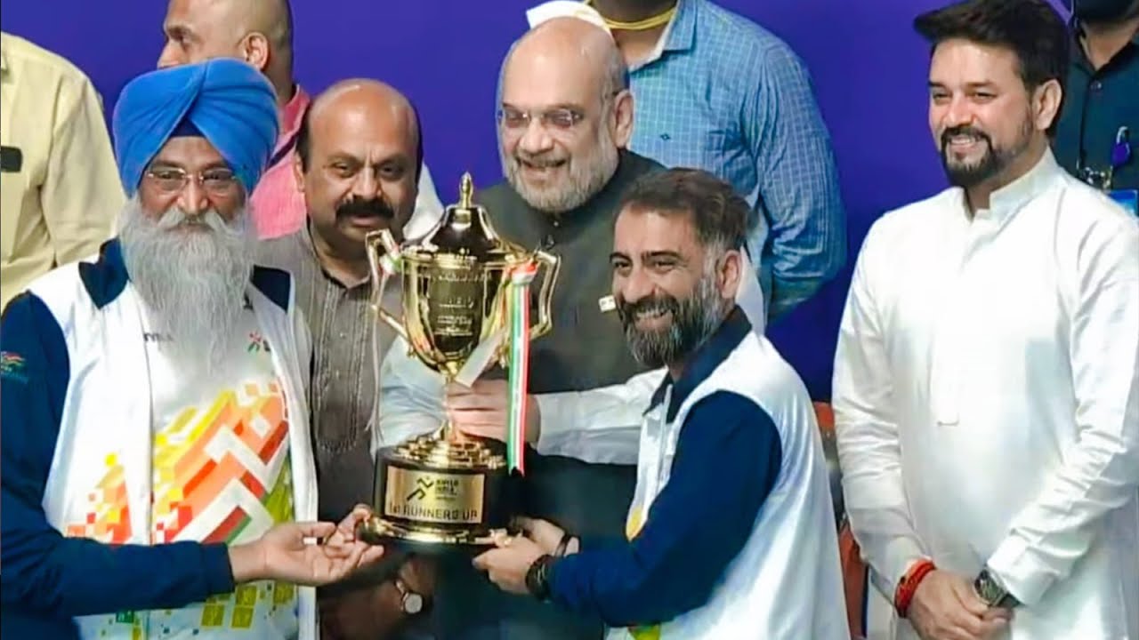 Hon'ble Minister Sh. Amit Shah awarded the Runner-up Trophy to LPU | Khelo India University Games