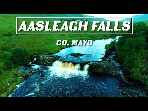 Aasleagh Falls | River Erriff | Co. Mayo | Ireland - Cinematic DJI Drone Video 4K