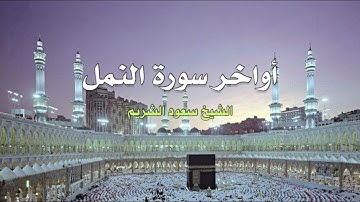 أواخر سورة النمل || تراويح 1428هـ - 2007م ||الشيخ د. سعود الشريم