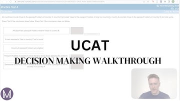 UCAT Decision Making Practice Questions Walkthrough | UCAT 📚