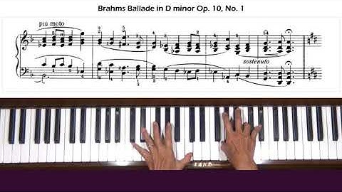 Brahms Ballade in D minor "Edward" Op. 10, No. 1 Piano Tutorial