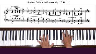 Brahms Ballade in D minor "Edward" Op. 10, No. 1 Piano Tutorial
