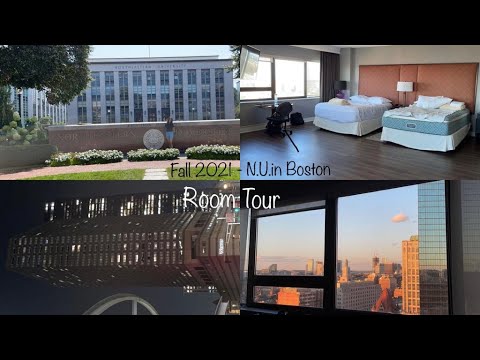 Fall 2021 - N.U.in Boston Room Tour || Northeastern University || Living in a Hotel