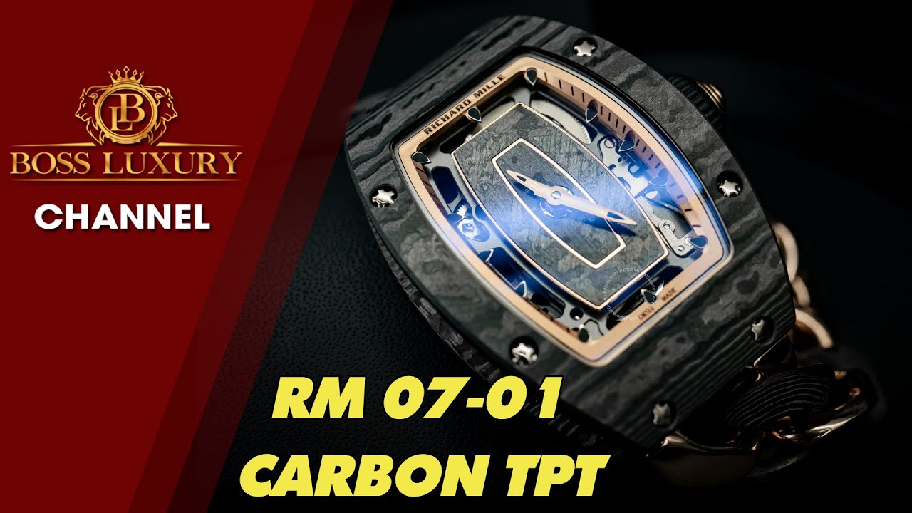Richard Mille RM 07-01 Open-link Red Gold & Carbon TPT... - youtube