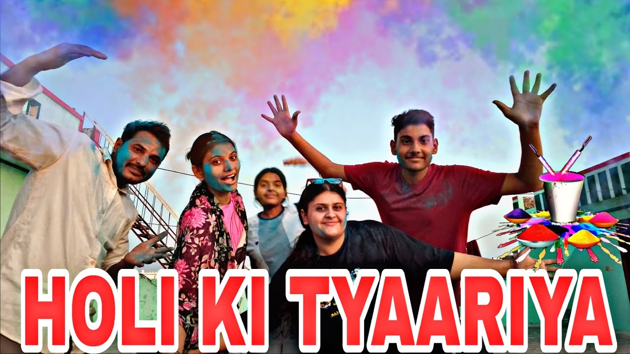 HOLI KI TYAARIYA HO GYI♥️ & ANMOL LAYA PKKE COLOUR 😱😱😱