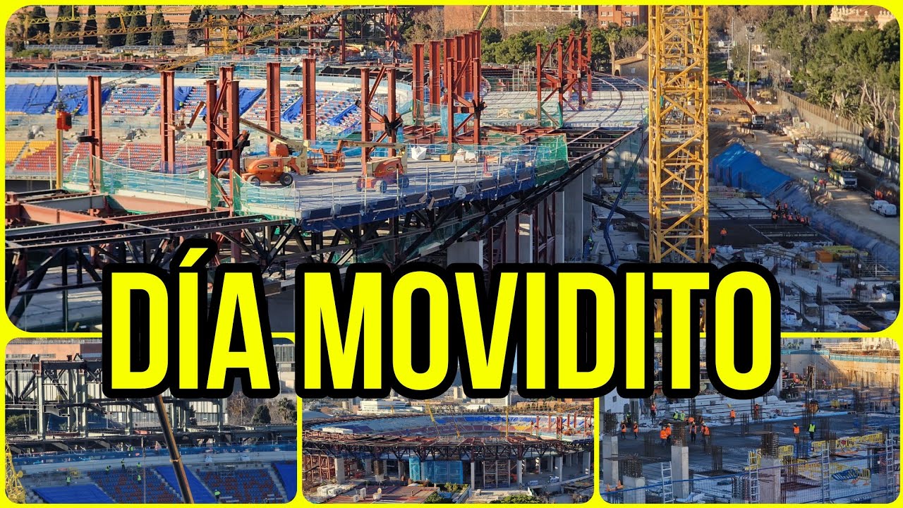 🔴OBRAS CAMP NOU (9 de Enero)⚠️Tercer graderio es tu turno