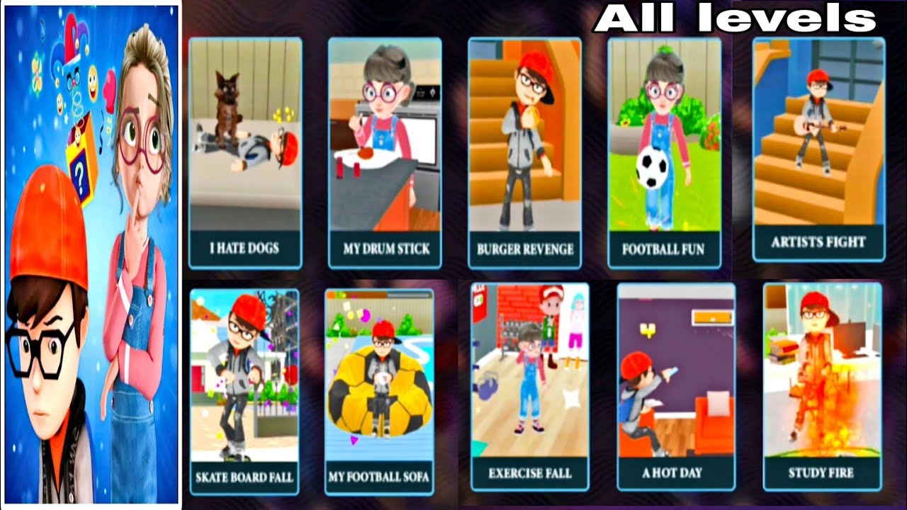 Nick and Tani Prank House - All Levels Full Gameplay