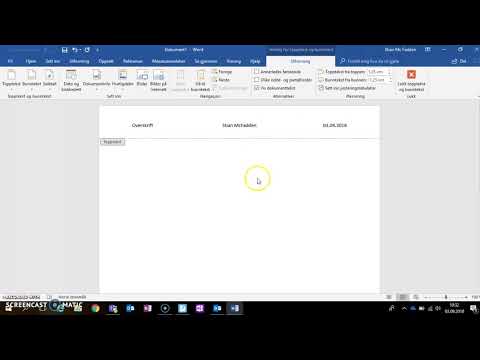Video: Hvordan Lage Topp- Og Bunntekster I Word