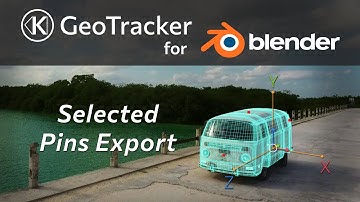 Selected Pins Export – GeoTracker for Blender Tutorial