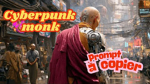 prompt midjourney cyberpunk - ville futuriste.