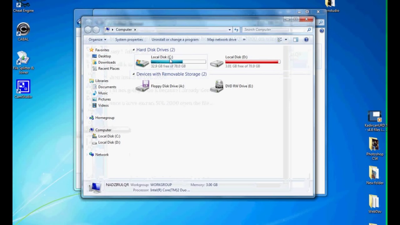 install SQL 2000 on window 7 64 bit - YouTube