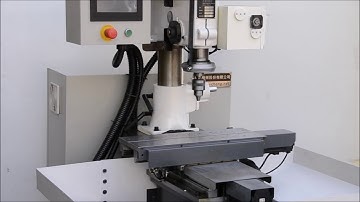 #cnc #drill  全伺服鑽孔攻牙機 Drill / Tap Machine with Dual Servo Motor Control with Servo Sliding Table