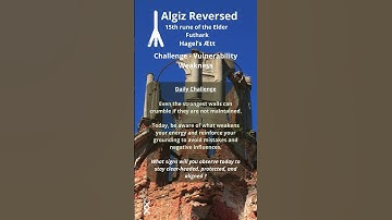 🏛️ #daily #challenge : #algiz Reversed 🏛️#rune of #challenge, #vulnerability and #protection