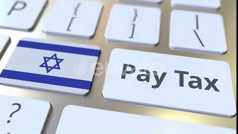 PAY TAX Text and Flag of Israel on the Buttons | Motion Graphics - Envato elements